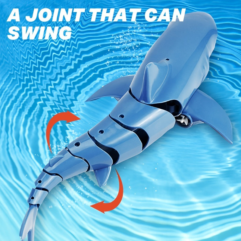oh my god - 2.4G Rechargeable RC Boat Shark Toys For 4-14 Years Old- Boy Swimming Pool Bathroom Cool Toys Gift