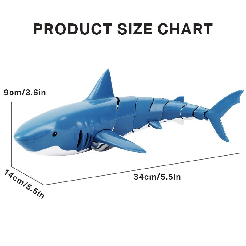 oh my god - 2.4G Rechargeable RC Boat Shark Toys For 4-14 Years Old- Boy Swimming Pool Bathroom Cool Toys Gift