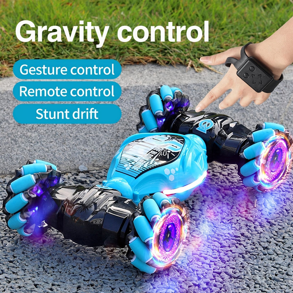 oh my god - 4WD Gesture Sensor Toy Car- Double-Side Rotation Off-Road Vehicle 360° Flip With Light And Music- Birthday Toy Car For Boys And Adults- Hand Controlled RC Car- All Terrain Monster Truck