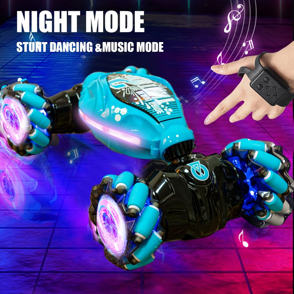 oh my god - 4WD Gesture Sensor Toy Car- Double-Side Rotation Off-Road Vehicle 360° Flip With Light And Music- Birthday Toy Car For Boys And Adults- Hand Controlled RC Car- All Terrain Monster Truck
