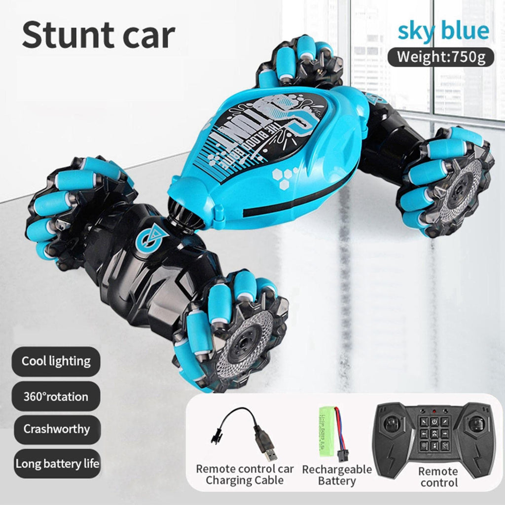 oh my god - 4WD Gesture Sensor Toy Car- Double-Side Rotation Off-Road Vehicle 360° Flip With Light And Music- Birthday Toy Car For Boys And Adults- Hand Controlled RC Car- All Terrain Monster Truck