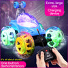 oh my god - 18cm Children's Remote Control Toy Car Large Size 360° Rotating Dumper Car Stunt Car With Lights And Music