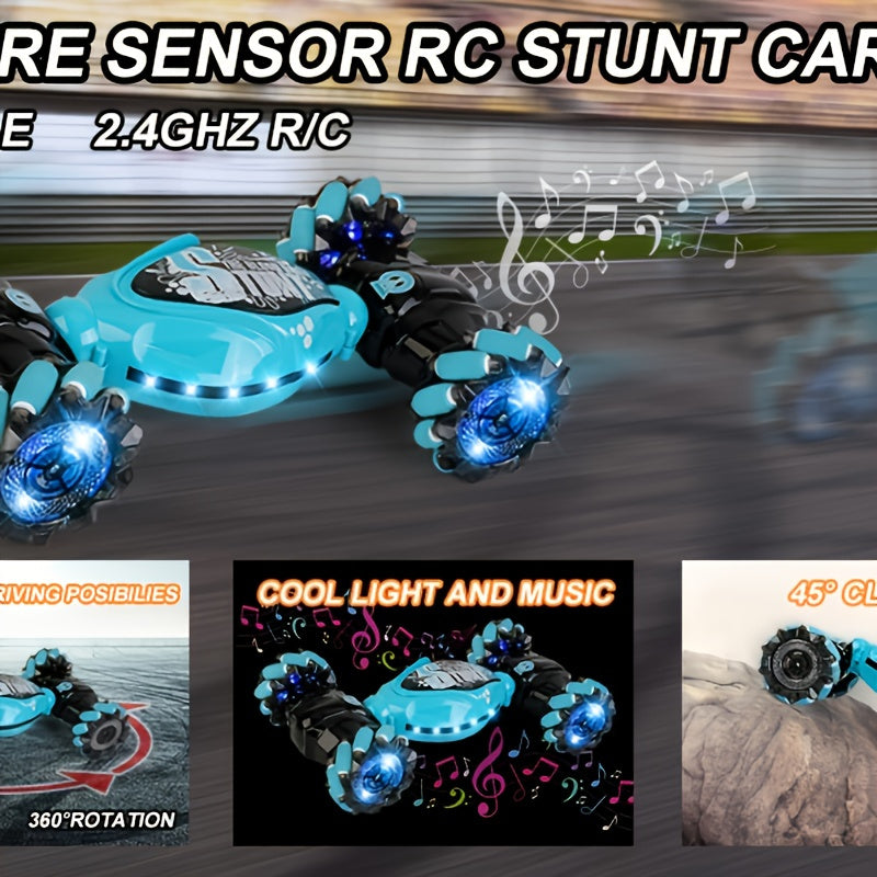 oh my god - Gesture RC Car- 4WD 2.4G Remote Control Car Foe Boys And Adults- Hand Controlled RC Car- All Terrains Monster Trucks For Boys Gusture RC Stunt Car 360° Flips Gift For Age 4-12 With Light Music