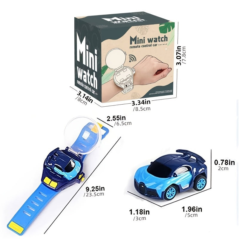 oh my god - Watch Remote Control Car Electric Mini Racing Police Car Watch Alloy Mini Car Remote Control Toy