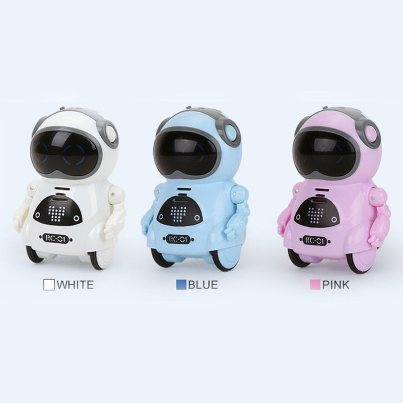 oh my god - Pocket RC Robot Talking Interactive Dialogue Voice Recognition Record Singing Dancing Telling Story Mini RC Robot Toys Gift