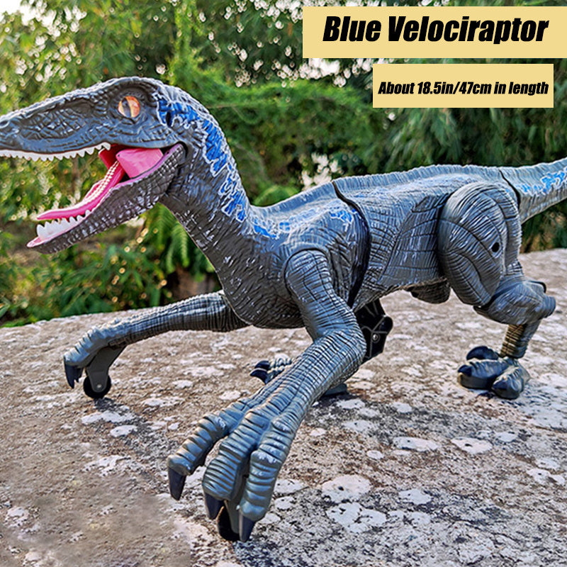 oh my god - 2.4G Remote Control Dinosaur Velociraptor Toy Electric Walking Dragon Toys- Gift Box Packaging For Boy- Children Christmas Gifts