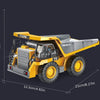 oh my god - 2.4G Remote Control- High Tech 11 Channels RC Excavator Dump Trucks Bulldozer Alloy Plastic Engineering Vehicle Electronic Toys For Boy Gifts