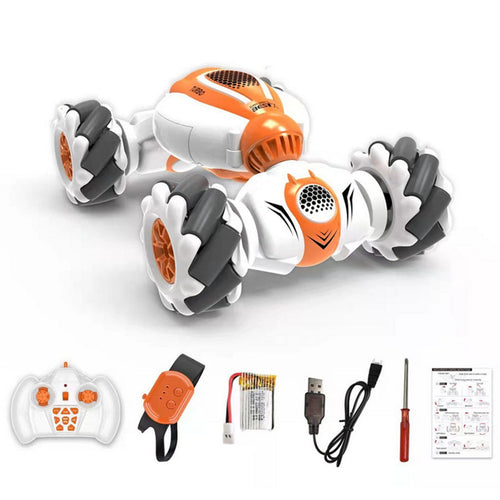Department Store - Remote Control Car Toy; 360Â° Rotation Transform Gesture Induction Stunt Car; Rechargeable Reusable Hand Controlled 4WD Off-Road Drift Car With 220mA Battery For Kids Boys Girls