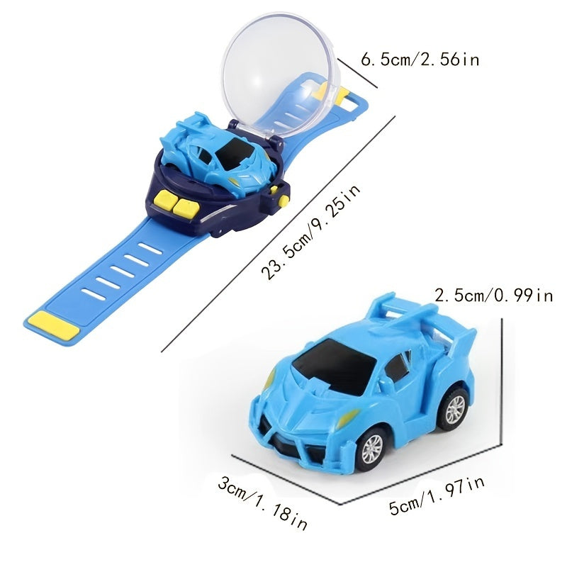 Department Store - Kids Watch Remote Control Car Toy; Boy Girl Gift Toy Cartoon Car Rechargeable With Light