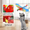 Department Store - GARENT Flying Bird Cat Toy; Simulation Bird Interactive Cat Toy for Indoor Cats; Interactive Electric Hanging Flying Bird Toy for Cats Kitten Play Hunting Exercising Eliminating Boredom (Parrot)