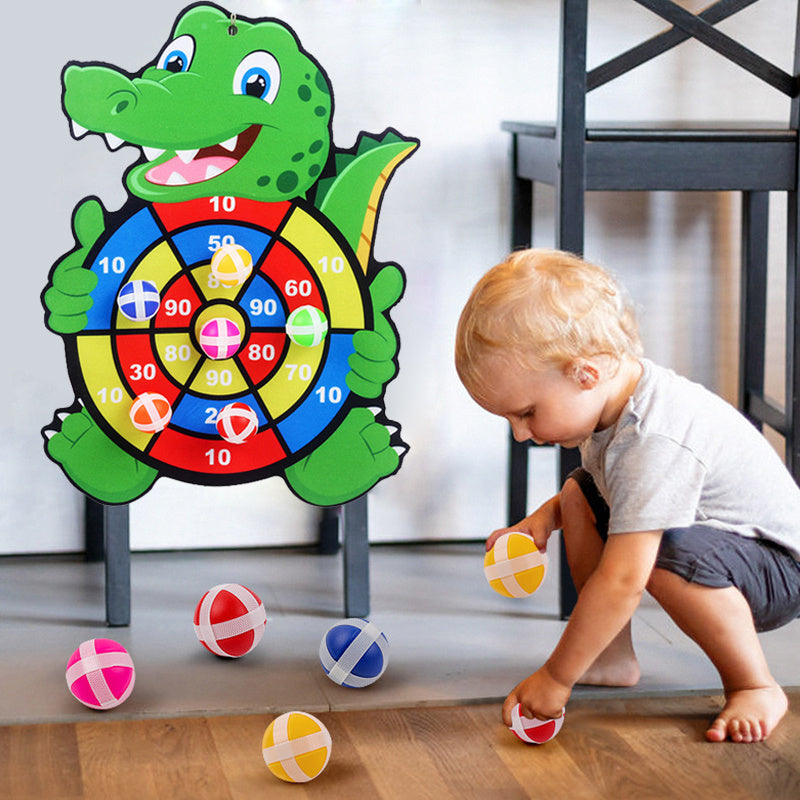oh my god - Montessori Throw Sport Slingshot Target Sticky Ball (12 balls) Dartboard Board Games Educational Children's outdoor Game toy