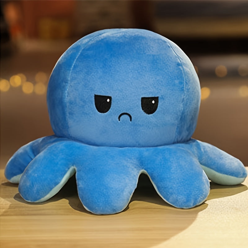 oh my god - 1piece Cute Flip Octopus Doll Double Face Flip Octopus Plush Toy Doll 7.48*3.93in