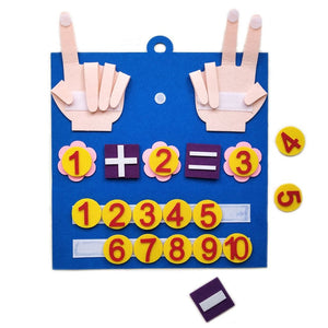 oh my god - Kid Felt Finger Numbers Math Toys; Children Counting Early Learning Educational Board; For Toddler Teaching Aid