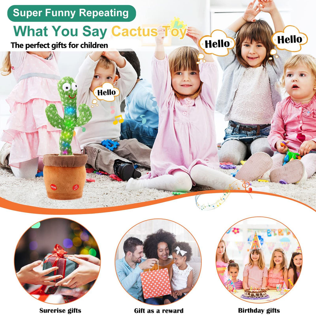 oh my god - Baby Dancing Cactus Talking Cactus Toys- Wriggle Singing Cactus Repeats What You Say- Baby Boy Toys- Plush Electric Speaking Cactus - Baby Girl 15 Second Voice Recorder Toy