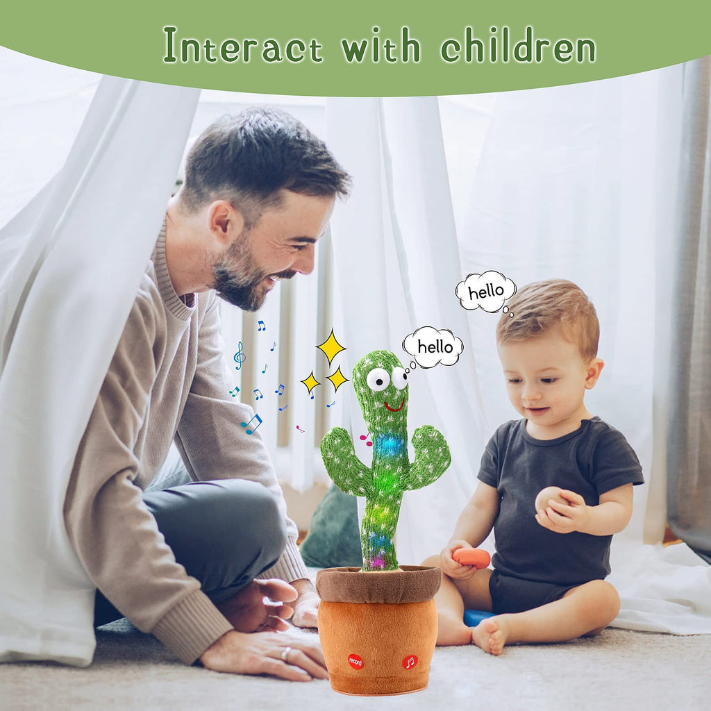 oh my god - Baby Dancing Cactus Talking Cactus Toys- Wriggle Singing Cactus Repeats What You Say- Baby Boy Toys- Plush Electric Speaking Cactus - Baby Girl 15 Second Voice Recorder Toy