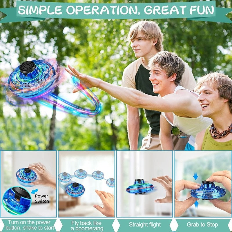 oh my god - Colorful Led Light Manual Mini Gyro Toys