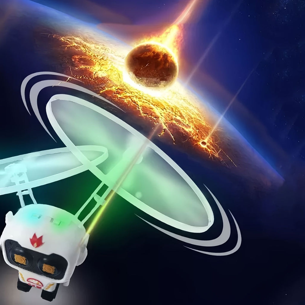 oh my god - Kid Astronaut LED Luminous Flight Machine- Electronic Infrared Induction Aircraft Remote Control Toys- Magic Sensing RC Helicopter