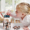 oh my god - Digital Counting Money Jar- Big Piggy Bank- Piggy Bank For Kids- Piggy Bank Digital Counting Coin Bank- Money Saving Jar- Holds Over In 800- Powered By 2AAA Battery (Not Included)
