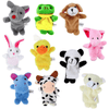 oh my god - 10pcs/set Cute Finger Puppets Baby Mini Plush Toys- Kids Educational Finger Toy Cartoon Animals Plush Doll Children Figures Gifts