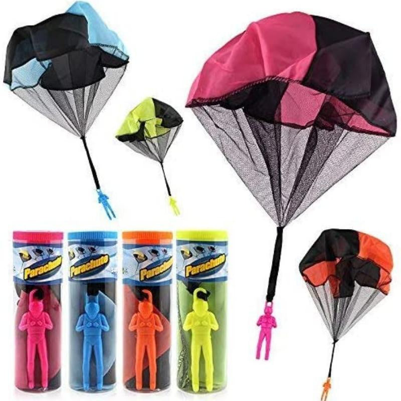 oh my god - 4PCS Set Tangle Parachute Figures Hand Throw Soliders Square Outdoor Children's Flying Toys