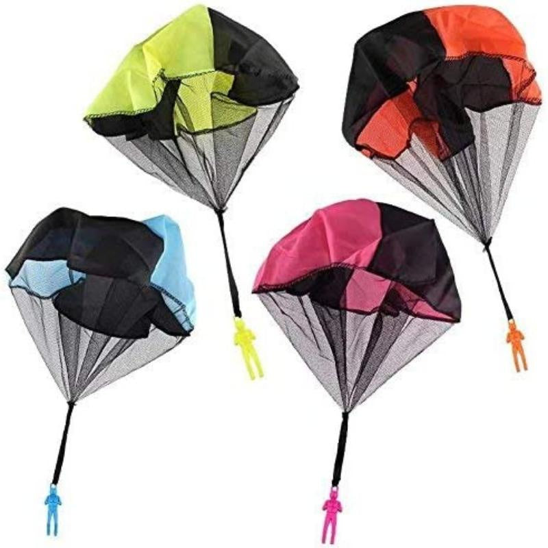 oh my god - 4PCS Set Tangle Parachute Figures Hand Throw Soliders Square Outdoor Children's Flying Toys