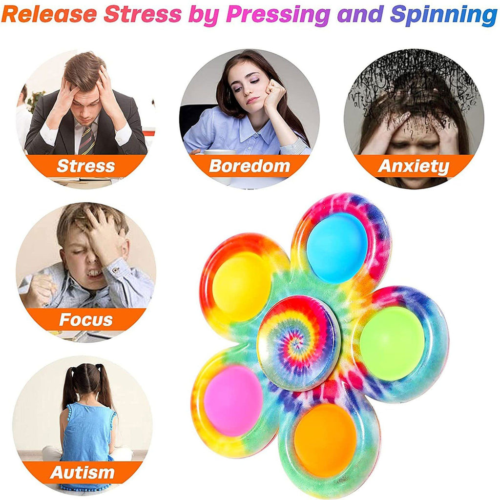 oh my god - Floral Bubble Push Pop Fidget Spinning Toys