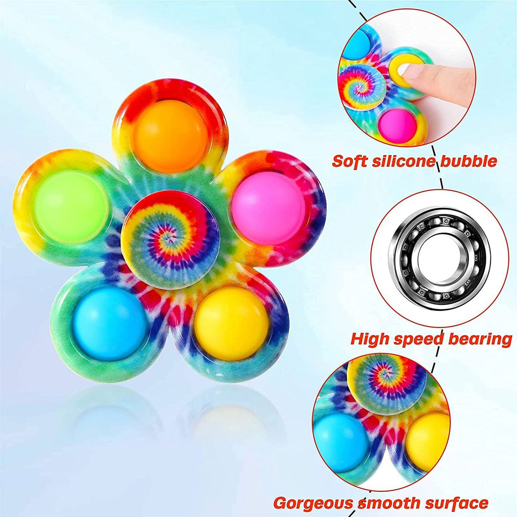 oh my god - Floral Bubble Push Pop Fidget Spinning Toys