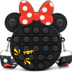 oh my god - Pop Purse For Girls- 2 In 1 Fidget Purse- Pop Poppet Bag- Bubble Purse- Cartoon Silicone Fidget Toys- Handbags With Adjustable Shoulder Strap Length- Gift For Girls And Kids