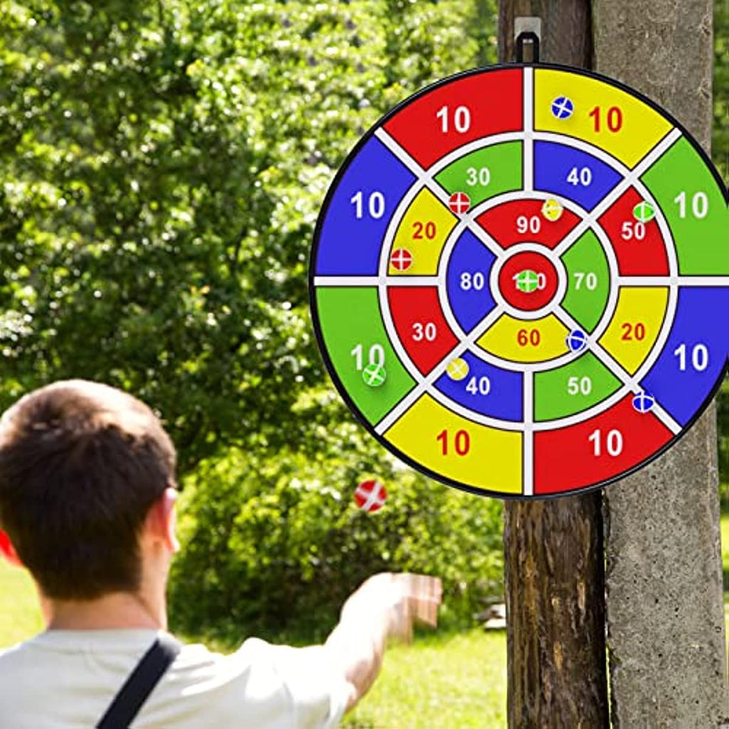 oh my god - 26 Inch Kids Dart Board With 8 Sticky Balls; Boys Toy; Indoor/Sport Outdoor Fun Party Game Toy For 3 4 5 6 7 8 9 10 11 12 Years Old Boys And Girls Birthday Gifts