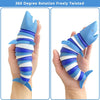 oh my god - Fidget Slug Toy- 3D Articulated Stretch Shark Stress Reliever Hand Toy- Sensory Fidget Slug Toy For Adults And Kids- Pressure Relieving And Anti-Anxiety Office Desk Toy