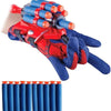 oh my god - Spider Gloves Man Web Shooter Toy For Kids; Kids Plastic Cosplay Launcher Glove Hero Movie Launcher With Wrist Toy Set; Funny Decorate Children Funny Educational Toys Wrist Launcher (15 Darts)