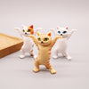 oh my god - 5pcs/Set Cute Cartoon Cat Doll Dancing Cat Decoration Pen Holder