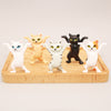 oh my god - 5pcs/Set Cute Cartoon Cat Doll Dancing Cat Decoration Pen Holder