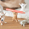 oh my god - 5pcs/Set Cute Cartoon Cat Doll Dancing Cat Decoration Pen Holder