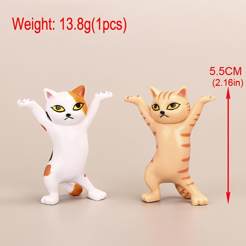 oh my god - 5pcs/Set Cute Cartoon Cat Doll Dancing Cat Decoration Pen Holder
