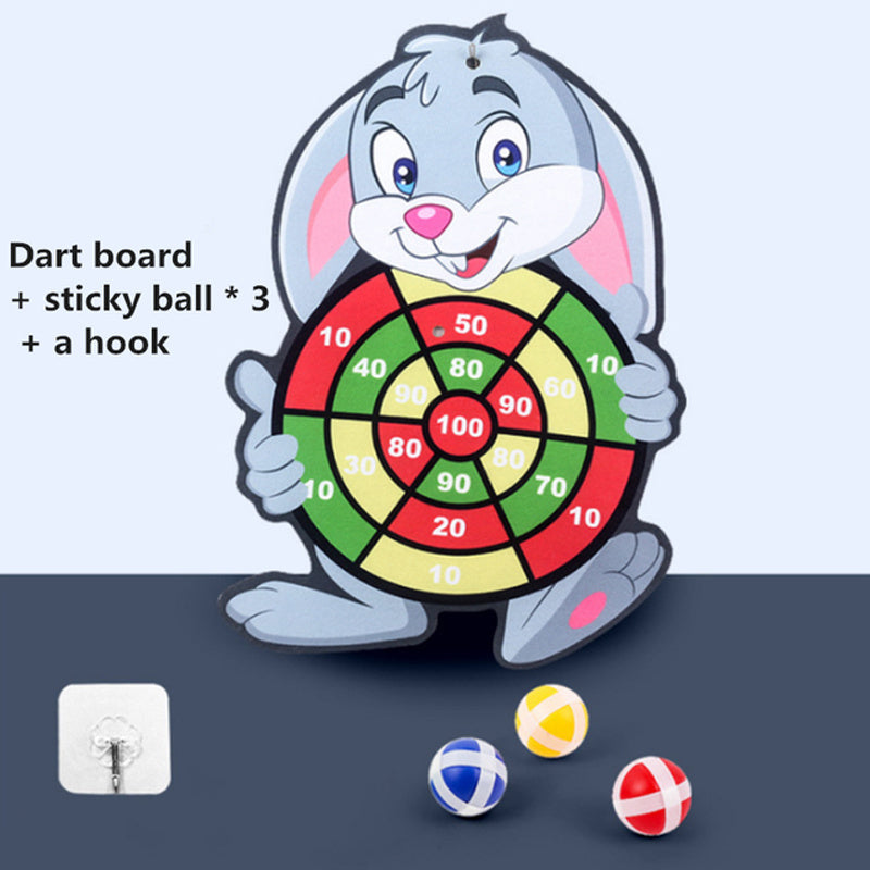 oh my god - Kids Sticky Ball Dart Target Board; Creative Throw Ball Target Sticky; Outdoor Sports Indoor Cloth Toys; Educational Board Games; with 3 balls