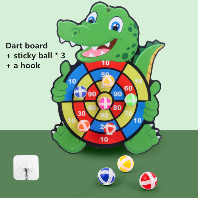 oh my god - Kids Sticky Ball Dart Target Board; Creative Throw Ball Target Sticky; Outdoor Sports Indoor Cloth Toys; Educational Board Games; with 3 balls