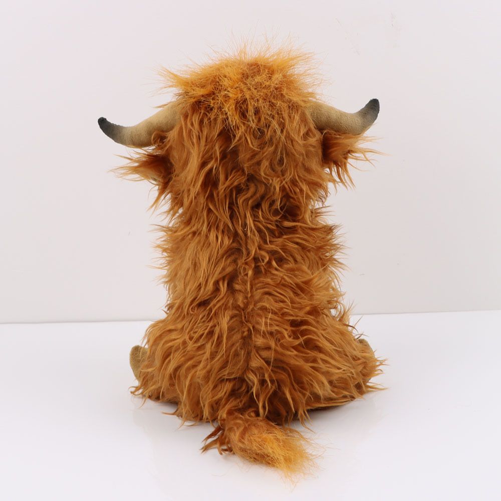 YYDS - Highland Cow Plush Toy; 27CM/11''; Cute Highland Cattle Soft Stuffed Doll; Cow Plush Pillow For Kids And Fans Christmas Gift
