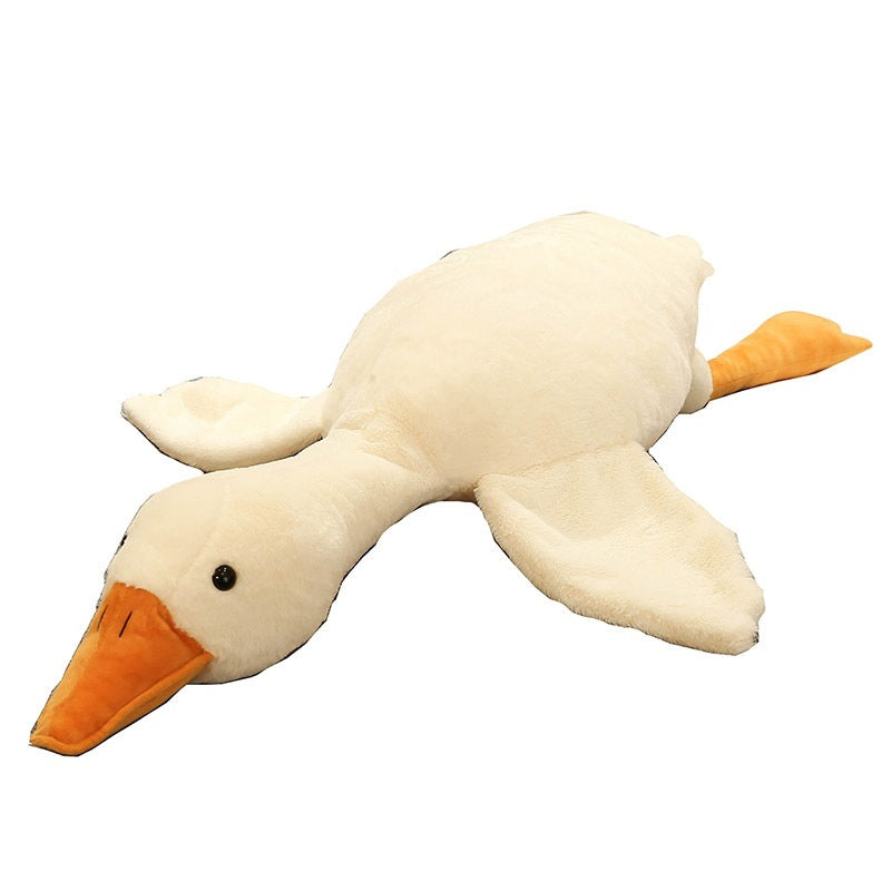 YYDS - Fashion Rabbit Fur Big White Goose Doll Plush Toy Duck Large Sleep Throw Pillow Boys and Girls Sleep with Baby Birthday Present