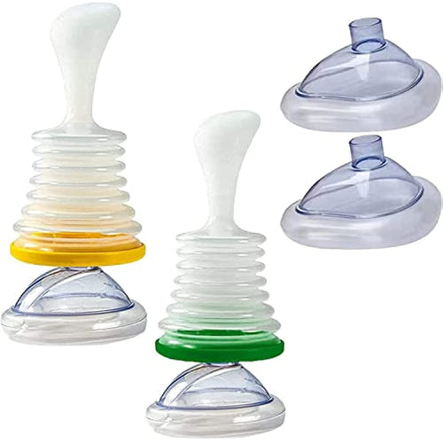 Department Store - 2 Set Choking Emergency Device Rescue Device- Portable Choking First Aid Choking Device First Aid Kit CPR Training Facial Cover Shield for Children and Adults First Aid Choking Device