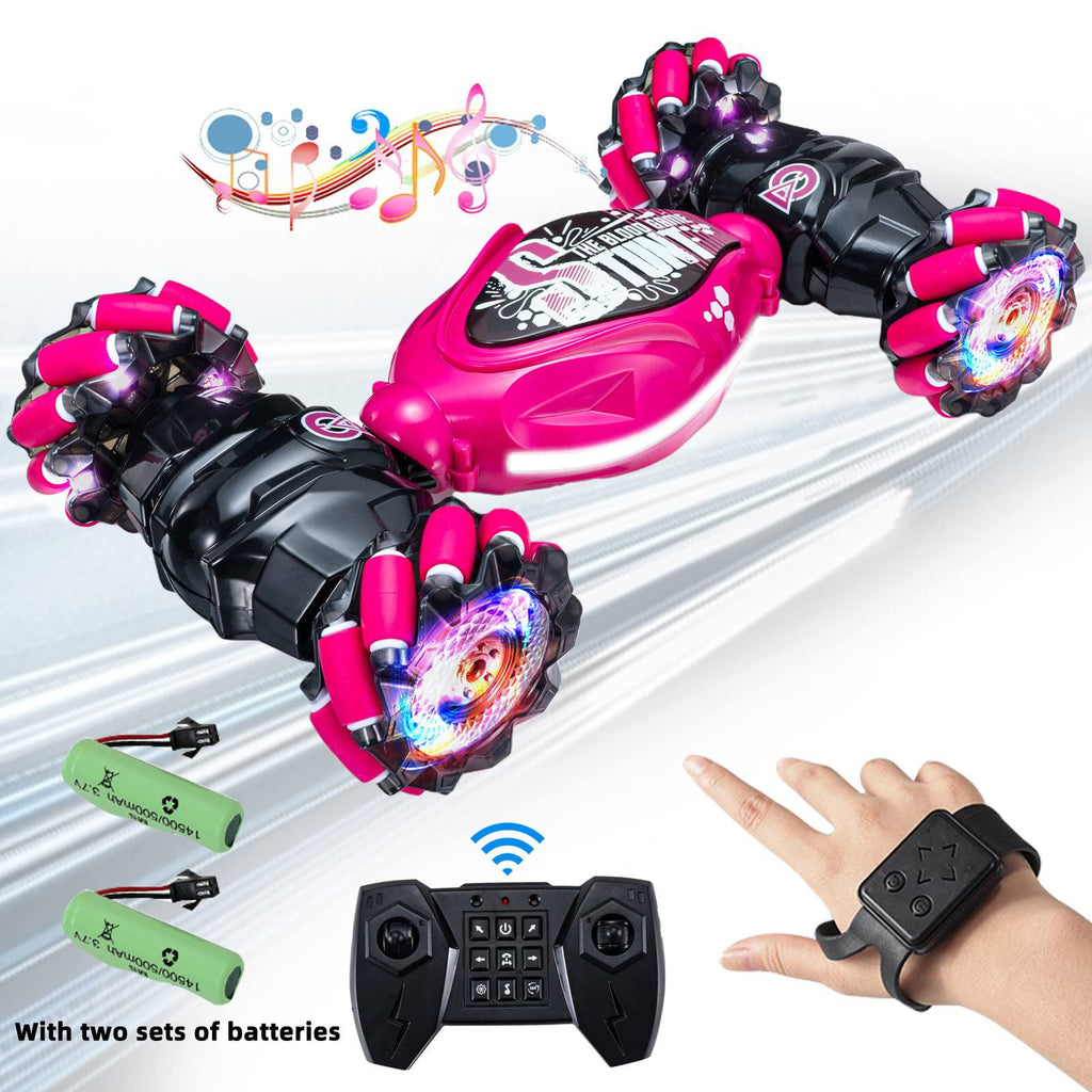 Department Store - Gesture RC Car; 4WD 2.4G Remote Control Car Foe Boys And Adults; Hand Controlled RC Car; All Terrains Monster Trucks For Boys Gusture RC Stunt Car 360Â° Flips Gift For Age 4-12 With Light Music