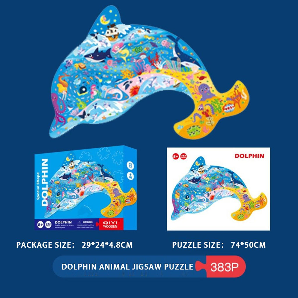 popmarket - Children's Special-shaped Puzzle 300 Pieces 500 Pieces Animal Dinosaur Irregular Paper Jigsaw Puzzle Family Game Challenging Family Activity Perfect For Game Nights