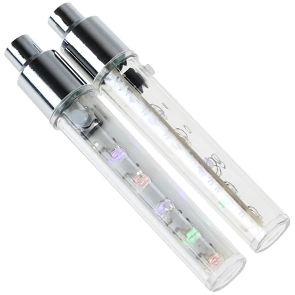 popmarket - Bike Wheel Lights Car Tire Valve Stems Caps Bicycle Motorcycle Waterproof Tyre Spoke Gleam Light Cool Reflector Accessories For Men Women Kids