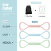 popmarket - 8-character Puller, 8-character Silicone Yoga Auxiliary Home Elastic Band Mini Band Kit, A Set Of 3, Light Three Medium, And Heavy Lower Body Loop Resistance Bands For Legs And Booty