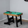 Soozier 38'' Foldable Billiards Tabletop Game, Complete Pool Table Set for Family Fun, Includes Balls, Cues, Chalk, Brush, for Game Room