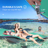 Soozier 12x5ft Lily Pad Floating Mat with Drink Holders 3-Layer Portable Roll-Up Water Mat Float Dock for 2-3 People, Green