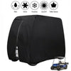 The Perfect Part - Waterproof Golf Cart Cover Zipper 4 Passenger EZ GO Club Car Yamaha Elastic Hem