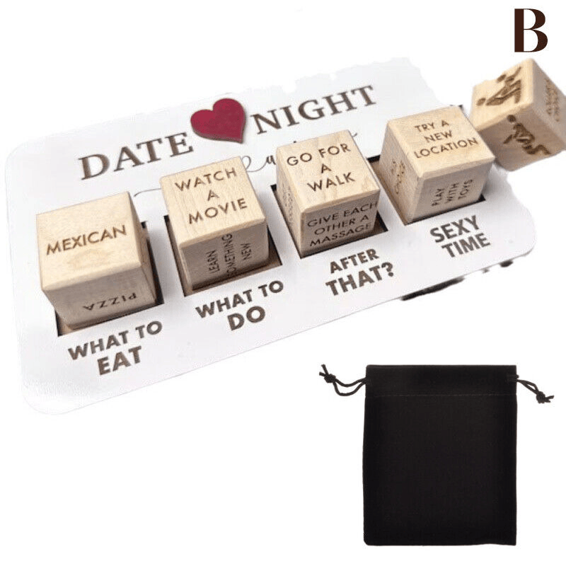 The Perfect Part - Date Night Dice After Dark Edition Date Night Wooden Dice Game For Couples Fun