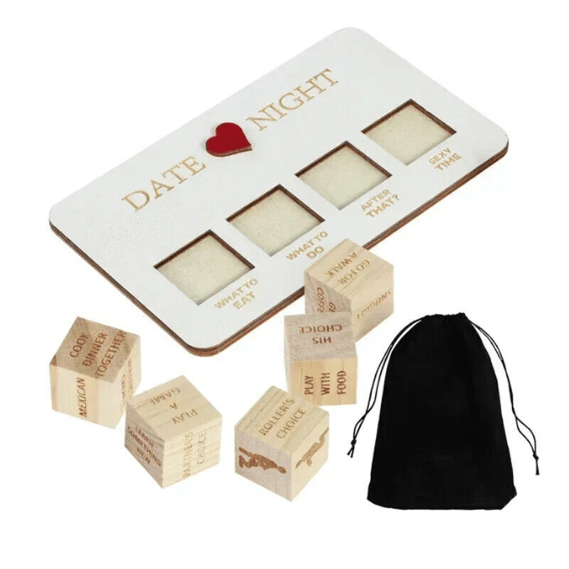 The Perfect Part - Date Night Dice After Dark Edition Date Night Wooden Dice Game For Couples Fun