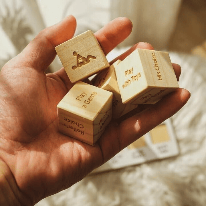 The Perfect Part - Date Night Dice After Dark Edition Date Night Wooden Dice Game For Couples Fun